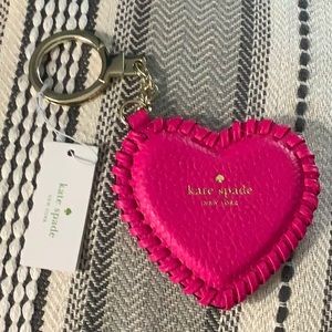 NWT Kate Spade pink heart 💝 key chain